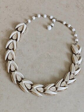 Vintage Signed ART Arthur Pepper Enamel Flowers Necklace